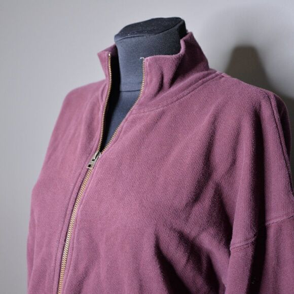 Aritzia Wilfred Free Brina Cardamom Zip Sweater Sz S - Picture 6 of 9